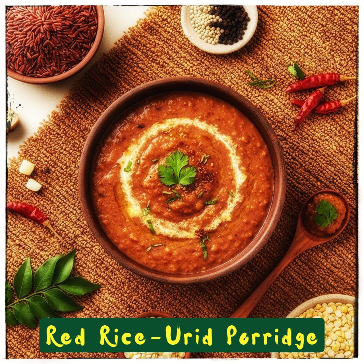 Red Rice - Urid Porridge - 250 gm