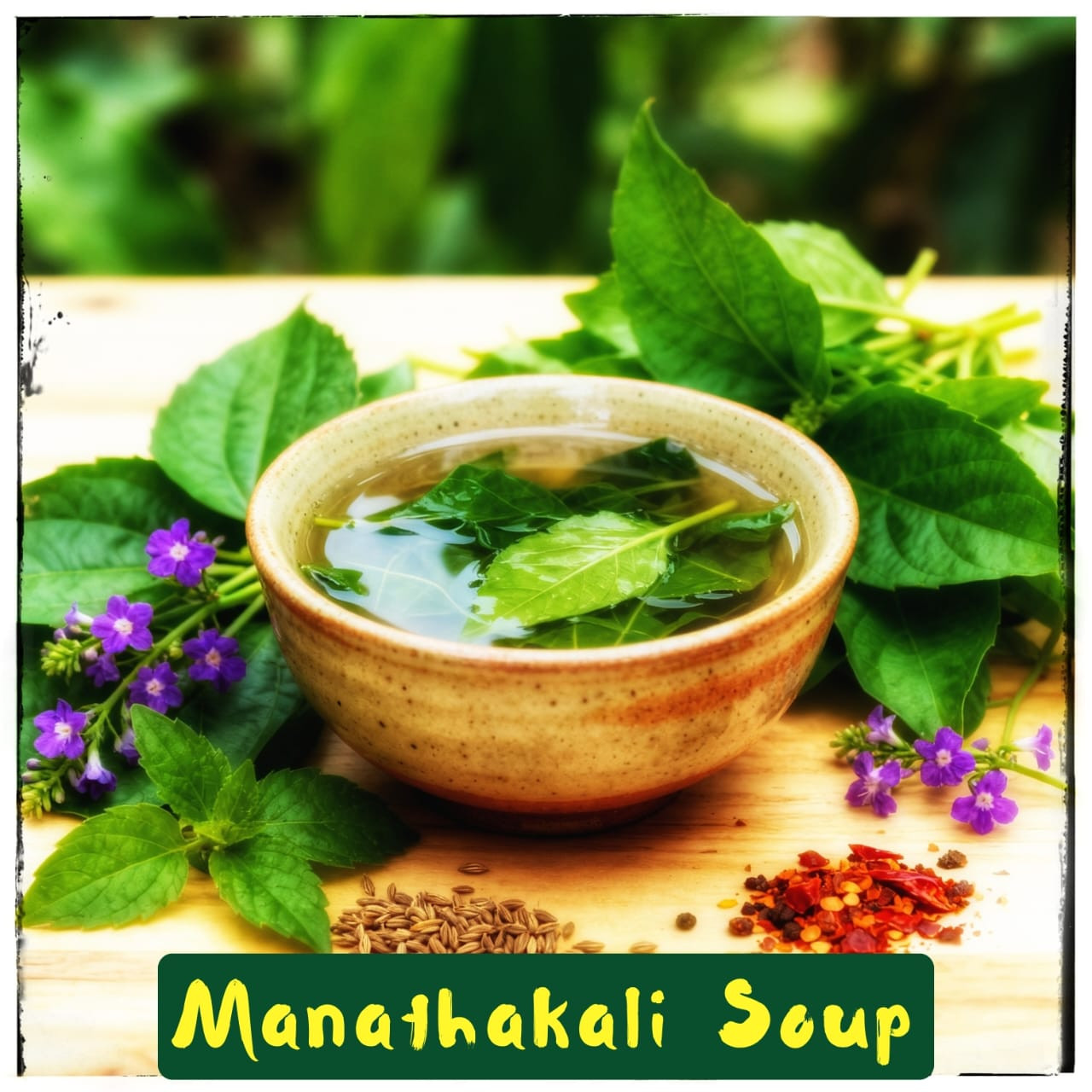 Manathakali Keerai Soup.
