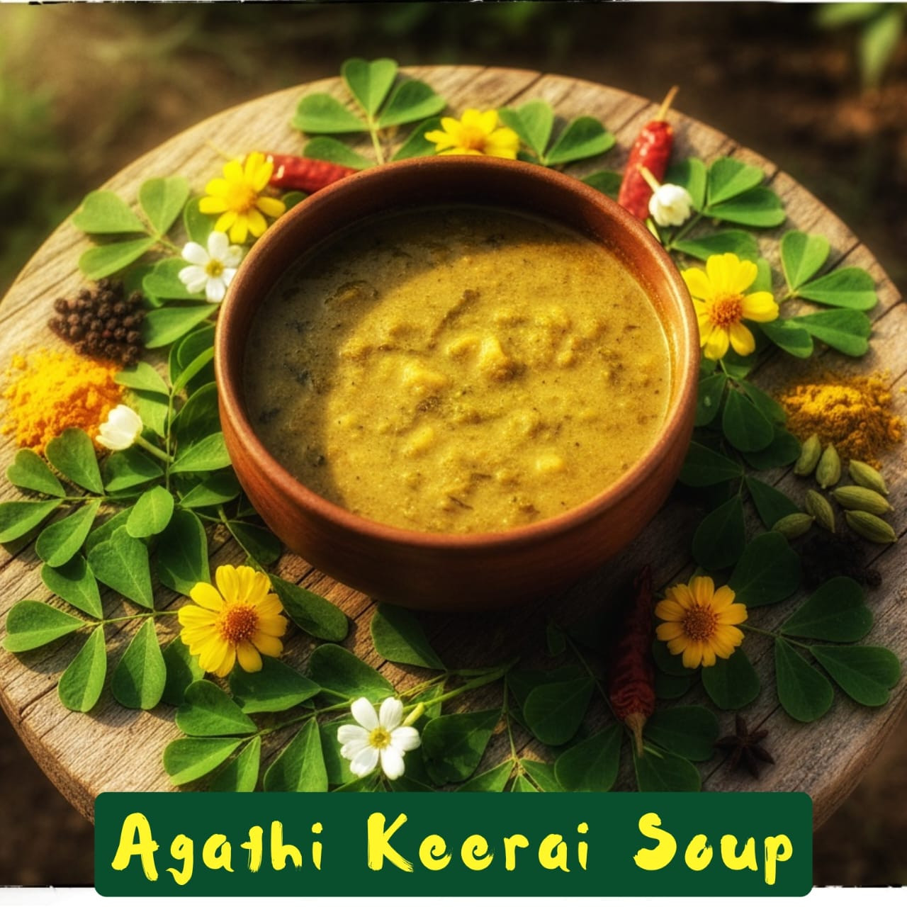 Agathi Keerai  Soup.